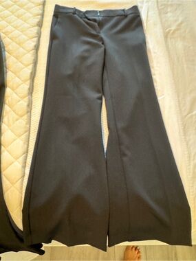 Ann Taylor Black Wide-Leg Dress Pants Jayne